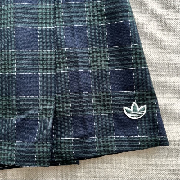 ADIDAS Originals 'Preppy Varsity' Checked Pleated Tennis Skirt - Picture 7 of 11